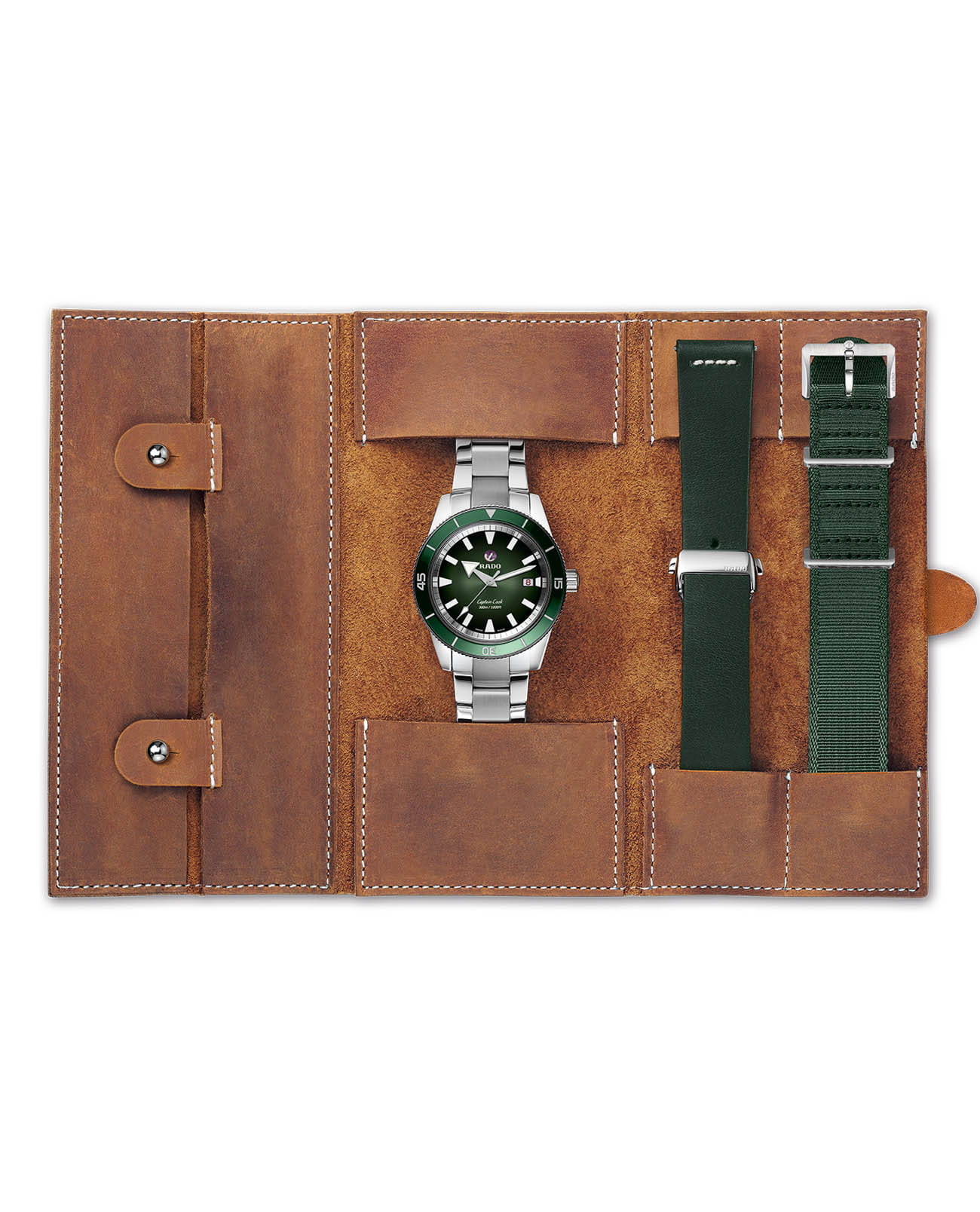 Оригинальные часы Rado Rado Captain Cook Automatic R32105318  механические калибр механизма eta c07.611 общий вид